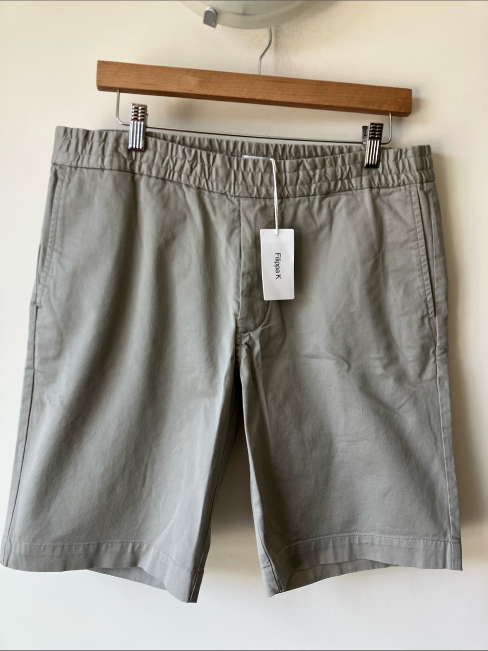 FILIPPA K Terry Short Light Sage Men’s Cotton Minimalist Design Shorts Size 50